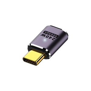 Adaptateur droit 240 W USB-C/Type-C femelle vers USB-C/Type-C mâle 40 Gbit/s avec lumière SH7492141-20